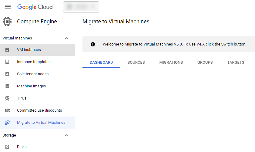 使用Migrate to Virtual Machines 迁移 AWS EC2至Google Cloud GCE