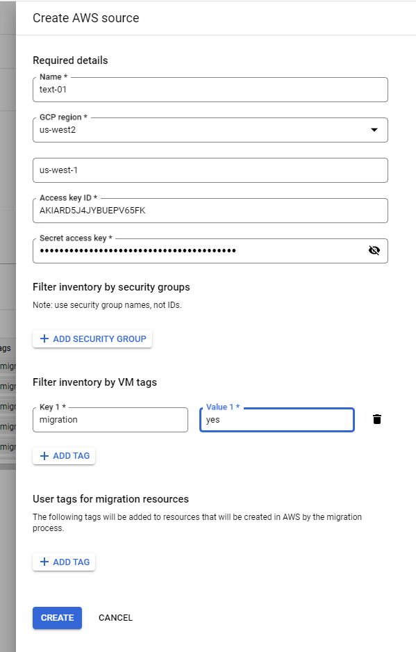 使用Migrate to Virtual Machines 迁移 AWS EC2至Google Cloud GCE 谷歌云GCP 第17张