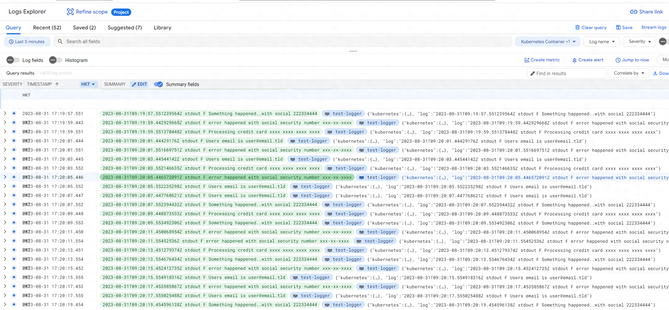 为 Google Kubernetes Engine 自定义 Cloud Logging 日志