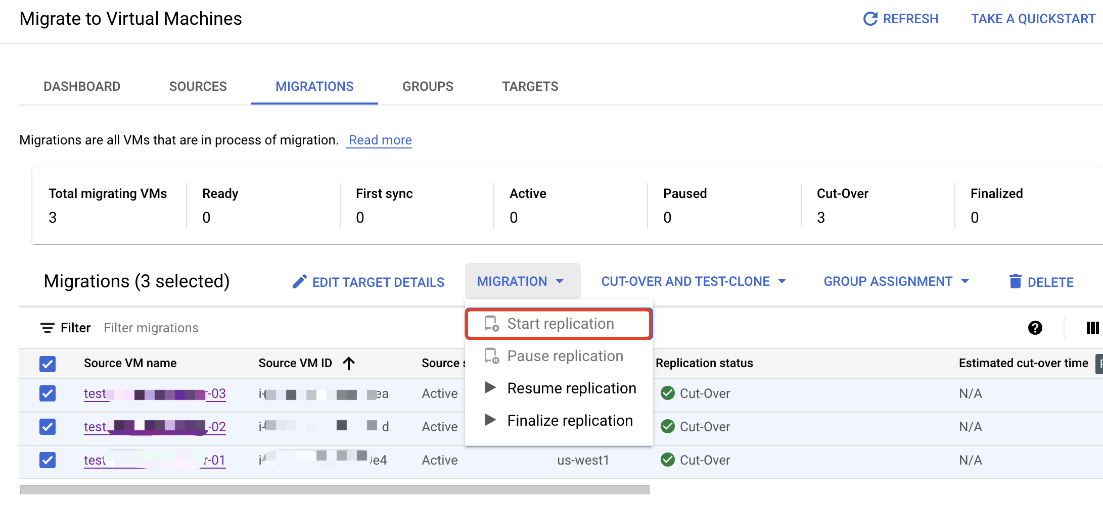 使用Migrate to Virtual Machines 迁移 AWS EC2至Google Cloud GCE